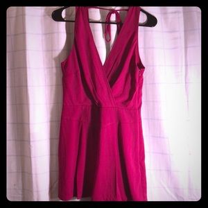 Hot pink romper
